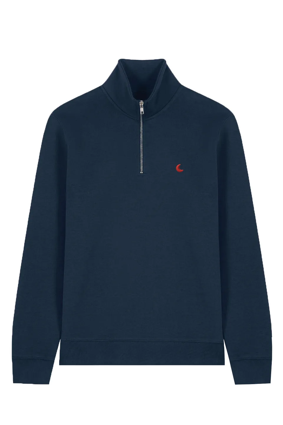 Ella and Rapha Red Moon felpa uomo blu notte cotone