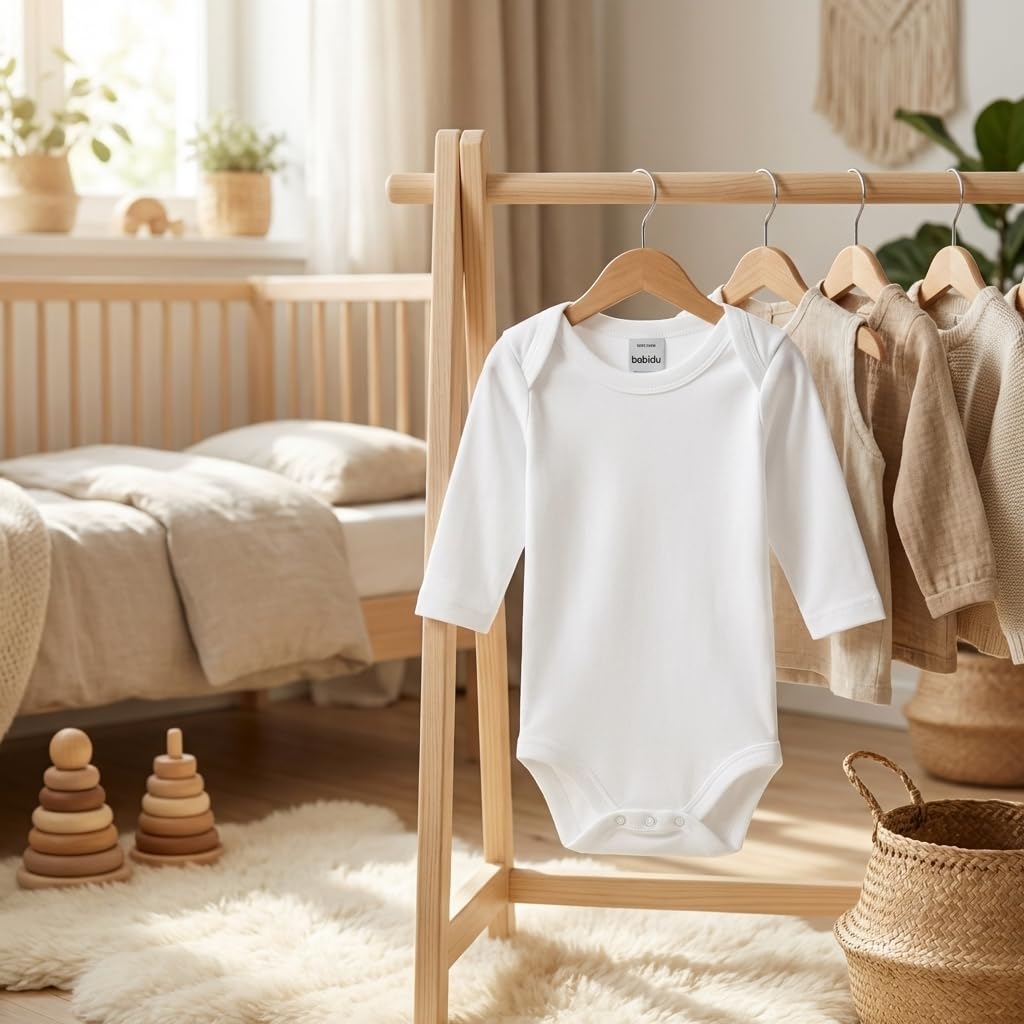 Babidu body maniche lunghe cotone 12 mesi collo americano