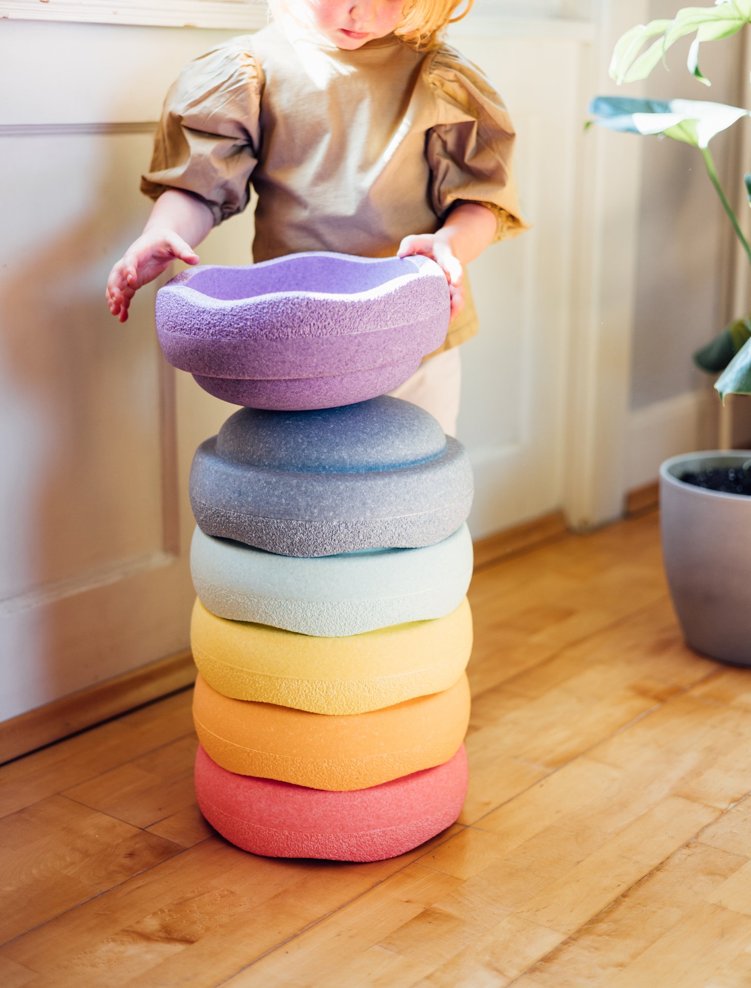 Stapelstein Original Pastel elementi impilabili set 6 pezzi