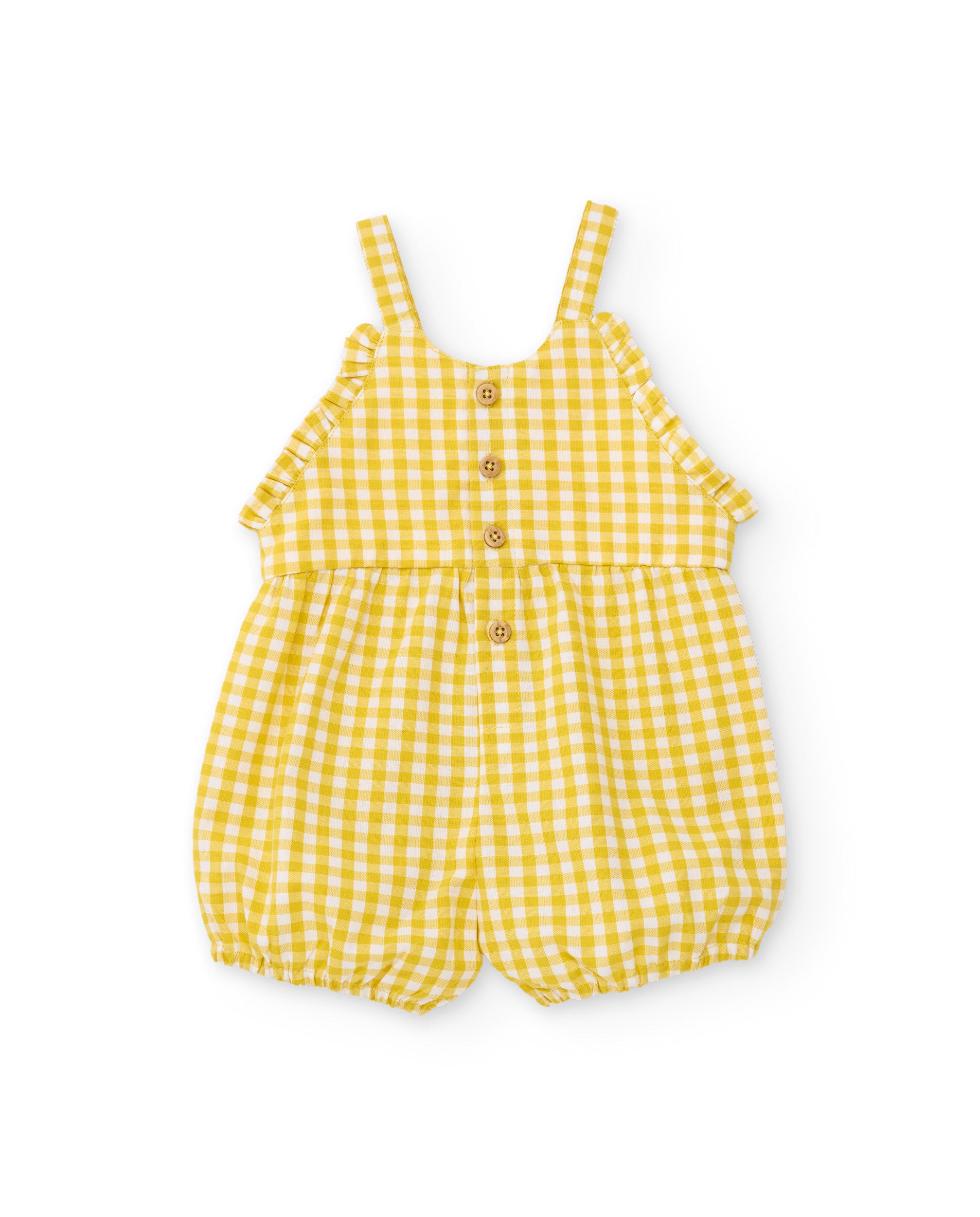 Tuc Tuc completino neonata giallo vichy estivo