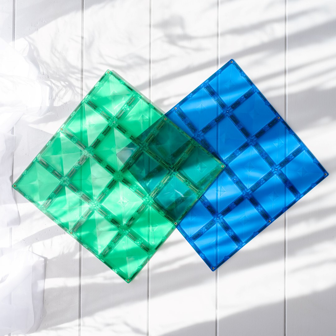 Connetix Base Plate Pack tiles magnetiche 2 pezzi 30 cm