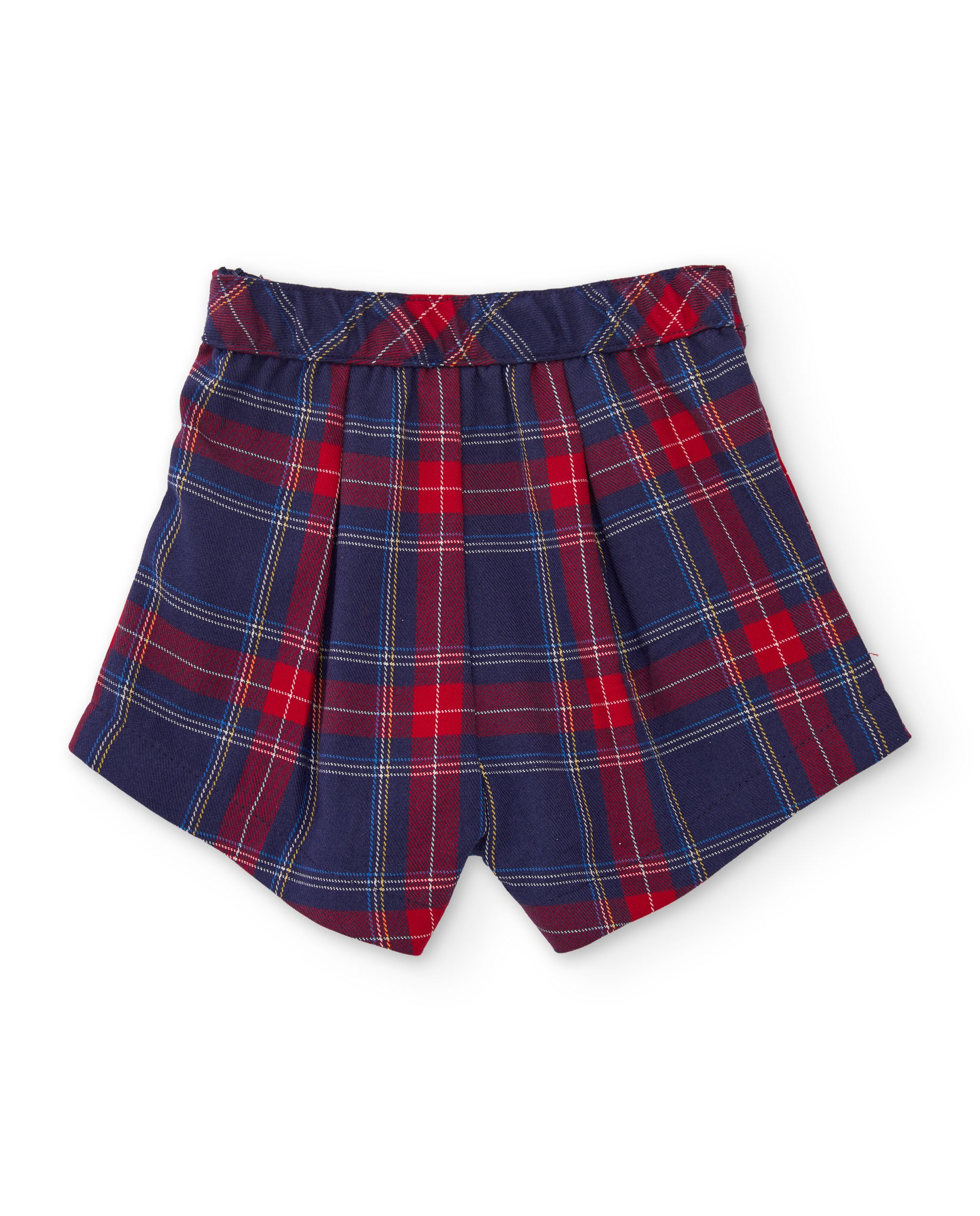 Tuc Tuc Gonna Bambina Scozzese Rossa Piega e Bottoni