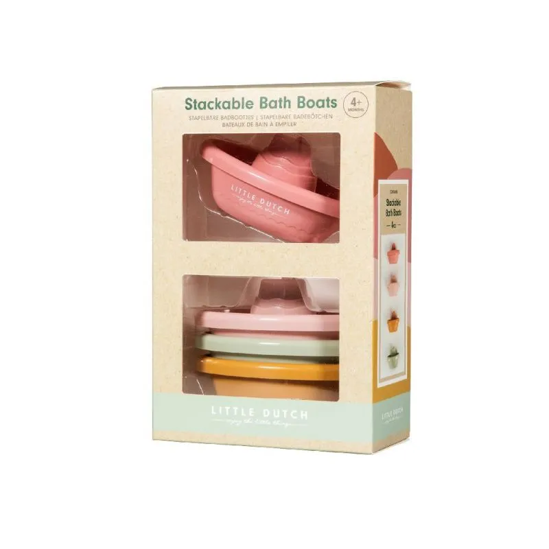 Little Dutch barchette bagnetto rosa set 4 impilabili