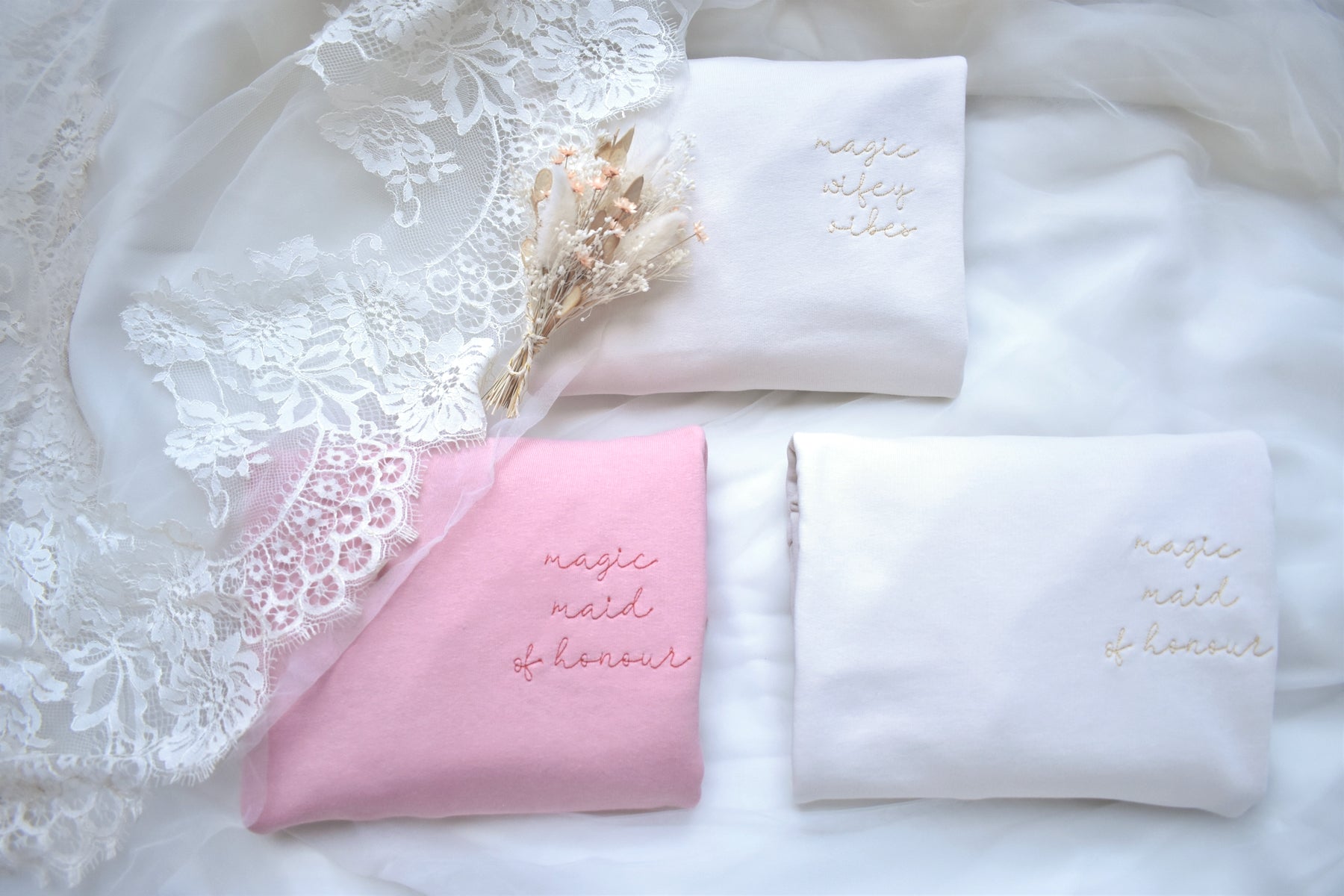 Ella and Rapha Maid of Honour felpa donna rosa cotone