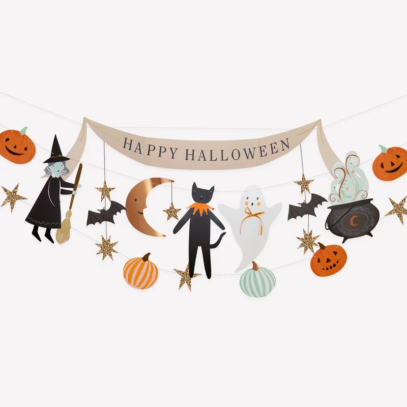 Meri Meri Halloween ghirlanda carta set 3 pezzi