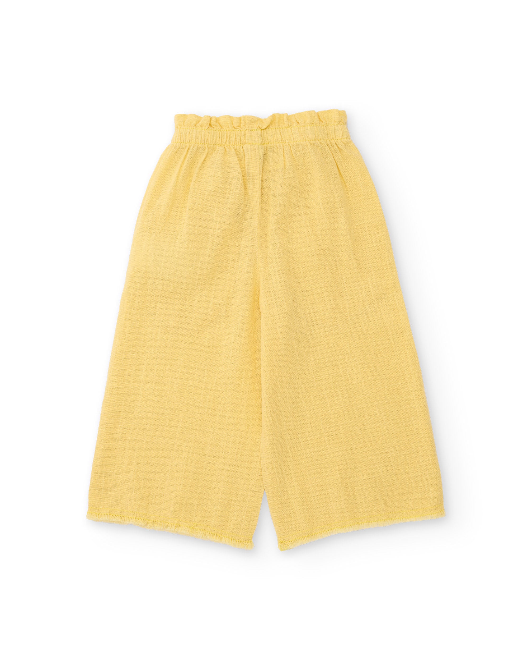 Tuc Tuc culotte bambina gialla tasche fiocco