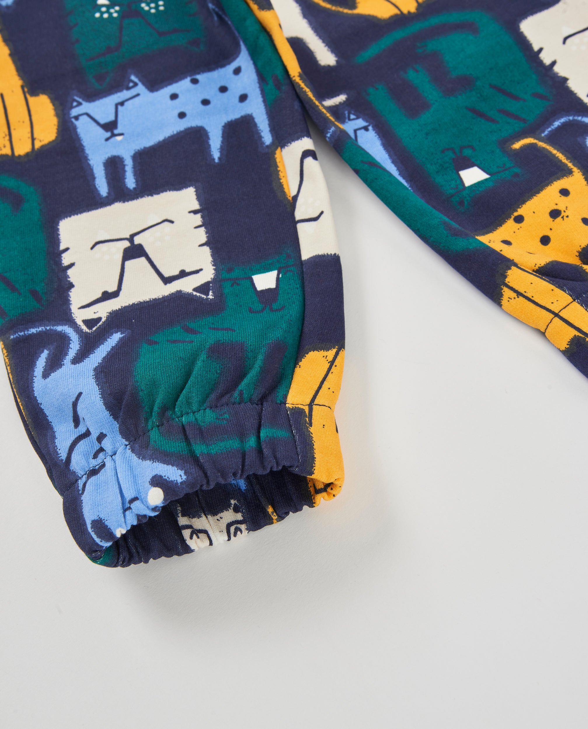 Tuc Tuc pantaloni bambino felpa animali blu