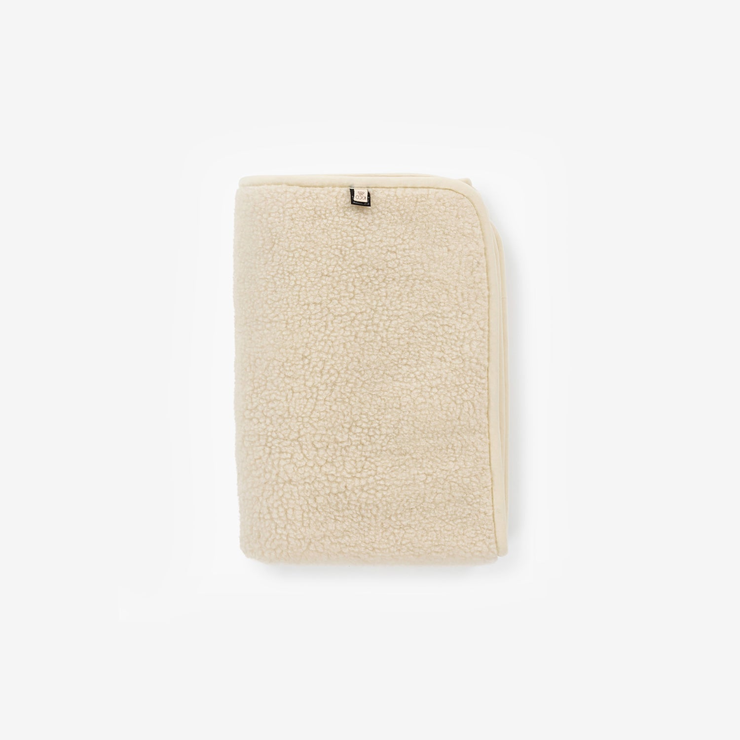 Kico Label Tumbled Coperta Neonato Lana Merino Beige