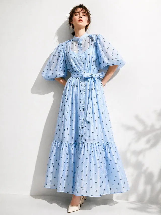 Ella and Rapha VALIE vestito a pois blu