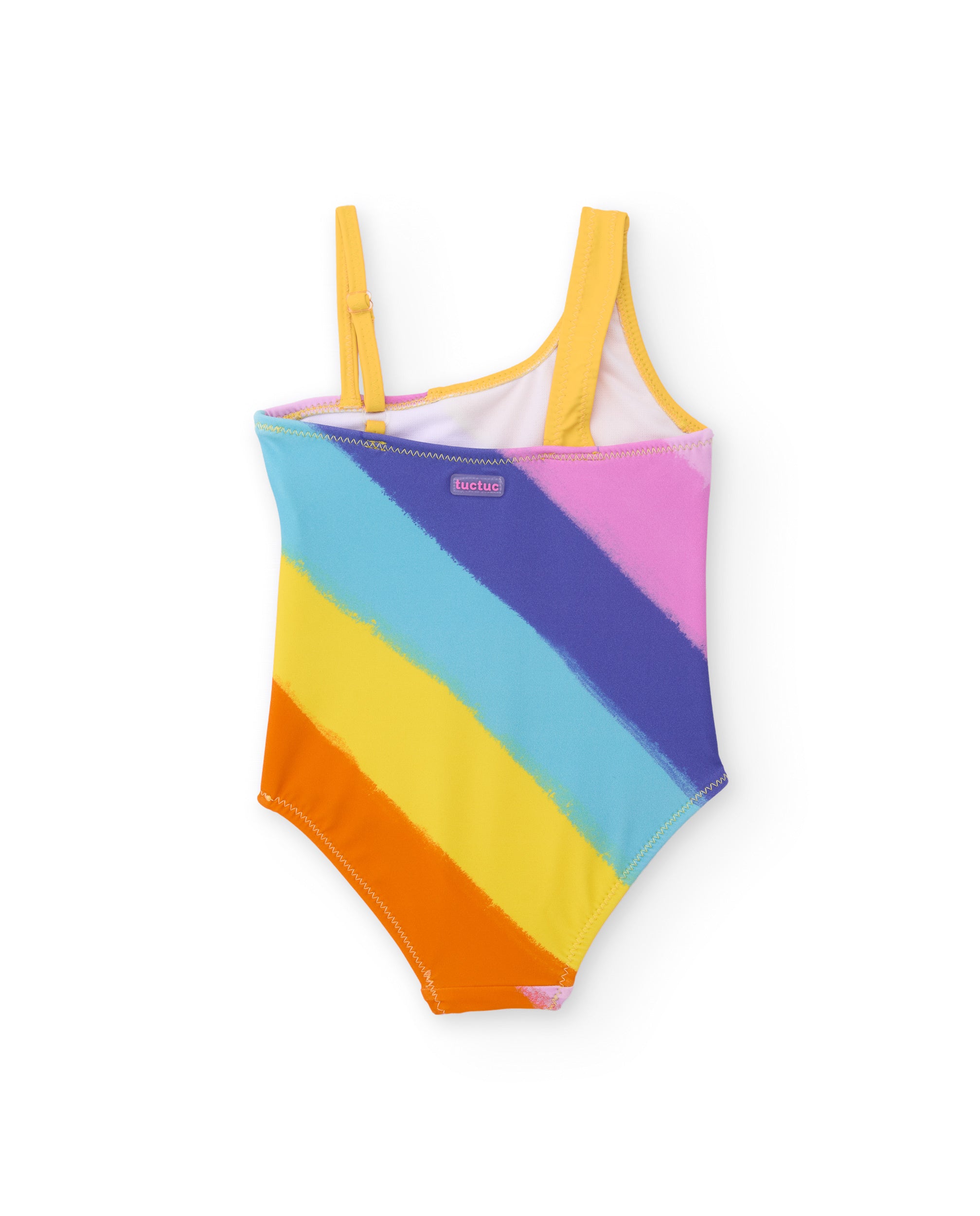Tuc Tuc Costume Intero Bambina Giallo Asimmetrico