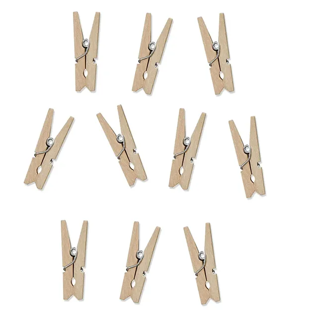 Party Deco mollette in legno 3 cm 10 pezzi per feste