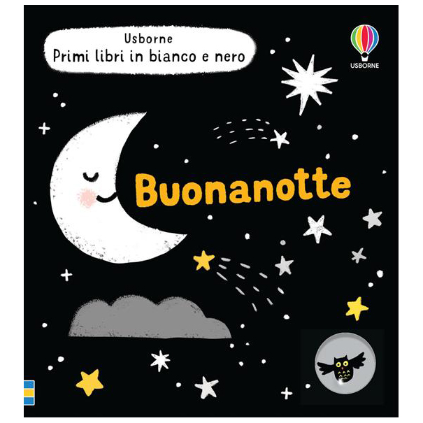 Usborne Buonanotte primi libri bianco nero cartonato