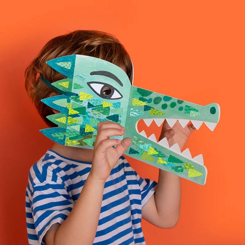Londji Be Wild Crocodile maschera coccodrillo con adesivi