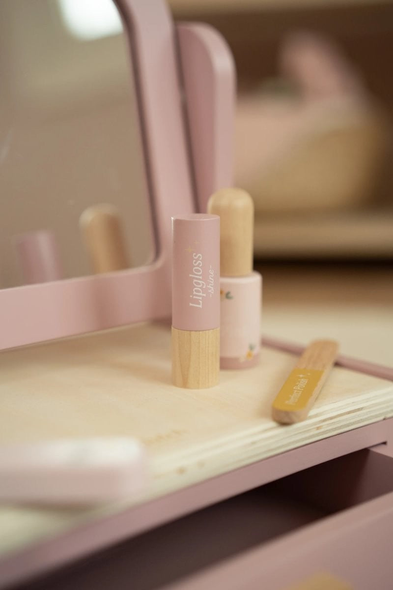 Little Dutch set toeletta in legno rosa