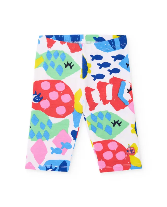 Tuc Tuc leggings bambina pinocchietto fantasia mare