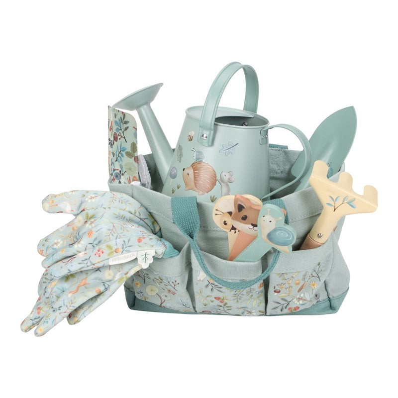 Little Dutch Forest Friends set giardinaggio bambini 10 pezzi legno