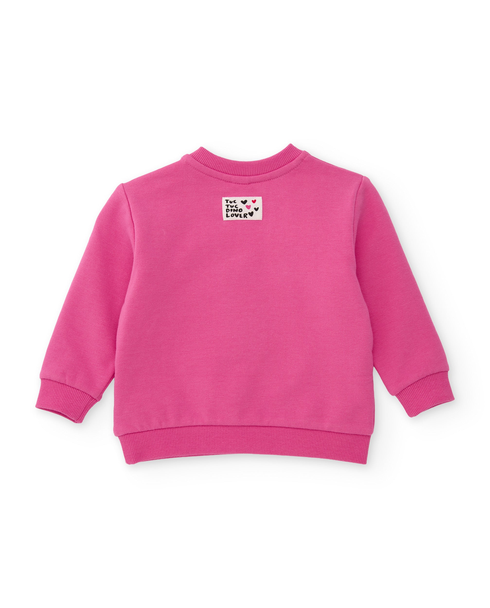 Tuc Tuc Dino Roll felpa bambina rosa cuori pile
