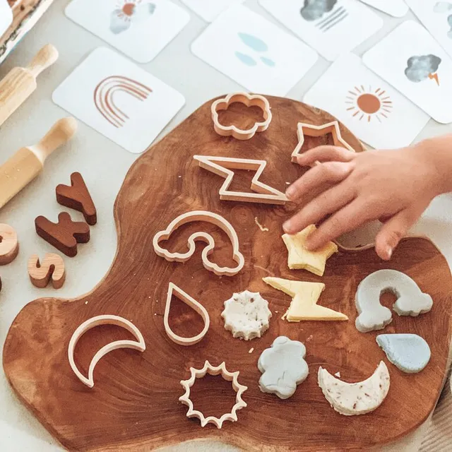 Kinfolk & Co Mini Meteo formine pasta modellabile 7 pezzi biodegradabili