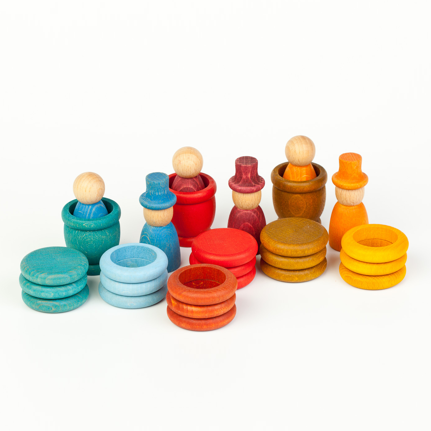Grapat Nins Estate gioco legno anelli e monete