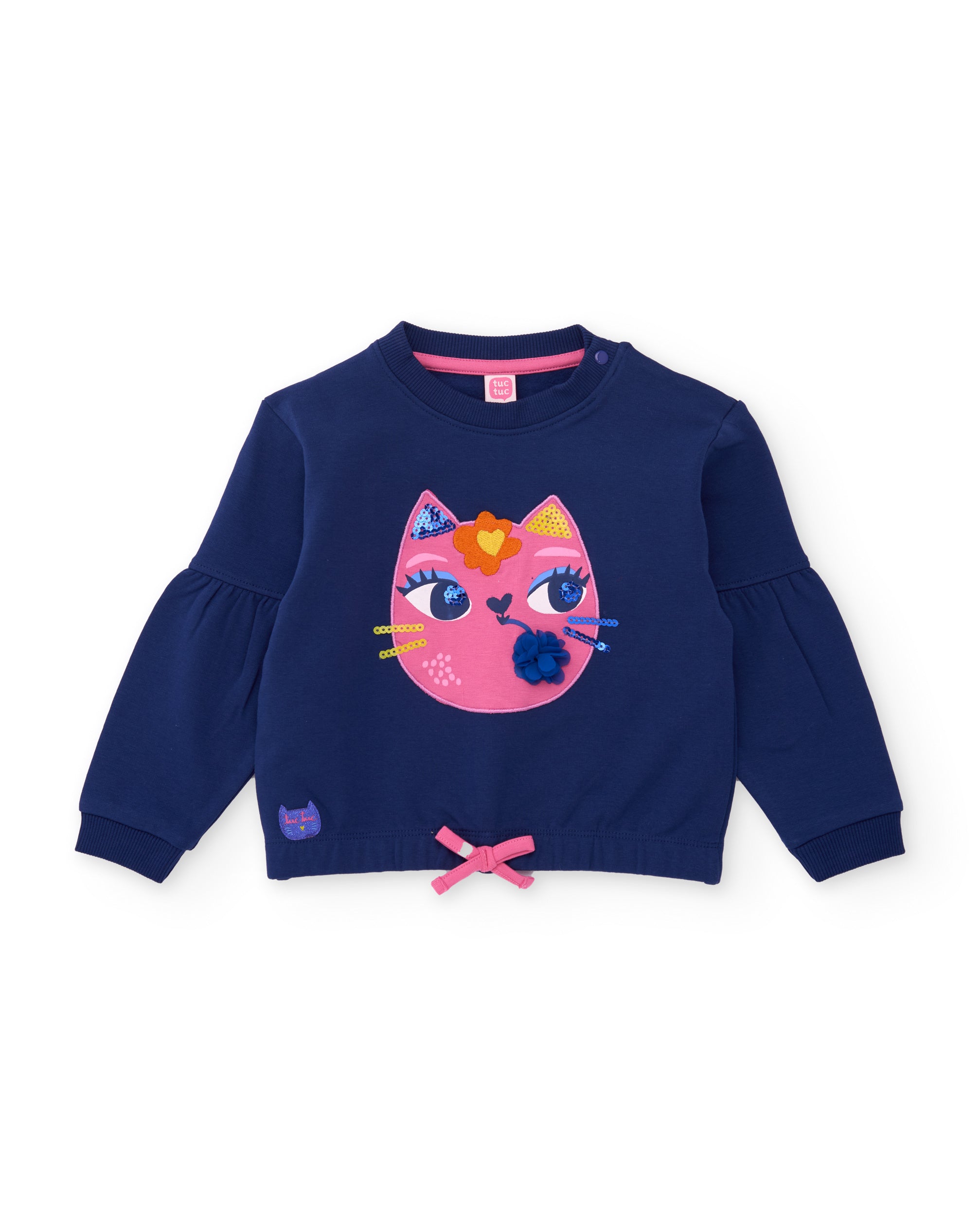 Tuc Tuc Meow Meow felpa bambina blu gattino