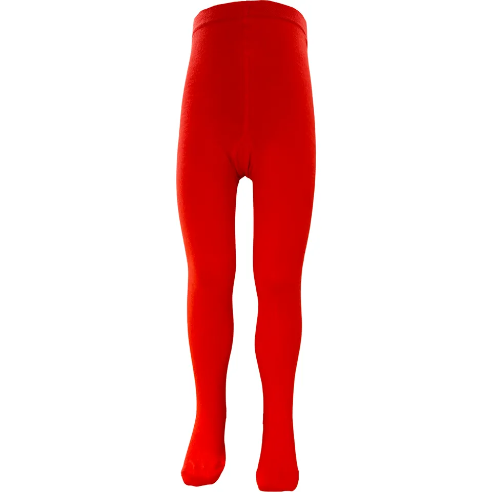 Slugs & Snails Tinta Unita Collant Bimba Cotone Bio Rosso