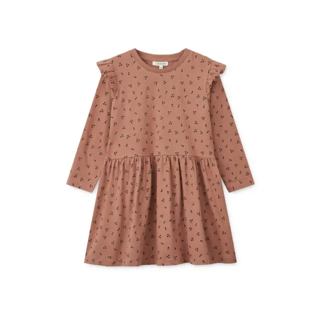 Liewood Lima Cherries abito bambina cotone bio