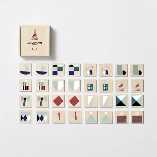 Ferm Living Memory gioco legno 32 tessere