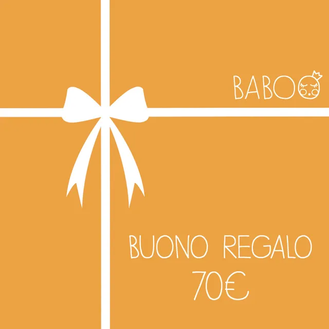 Baboo Buono regalo 70 euro PDF 12 mesi
