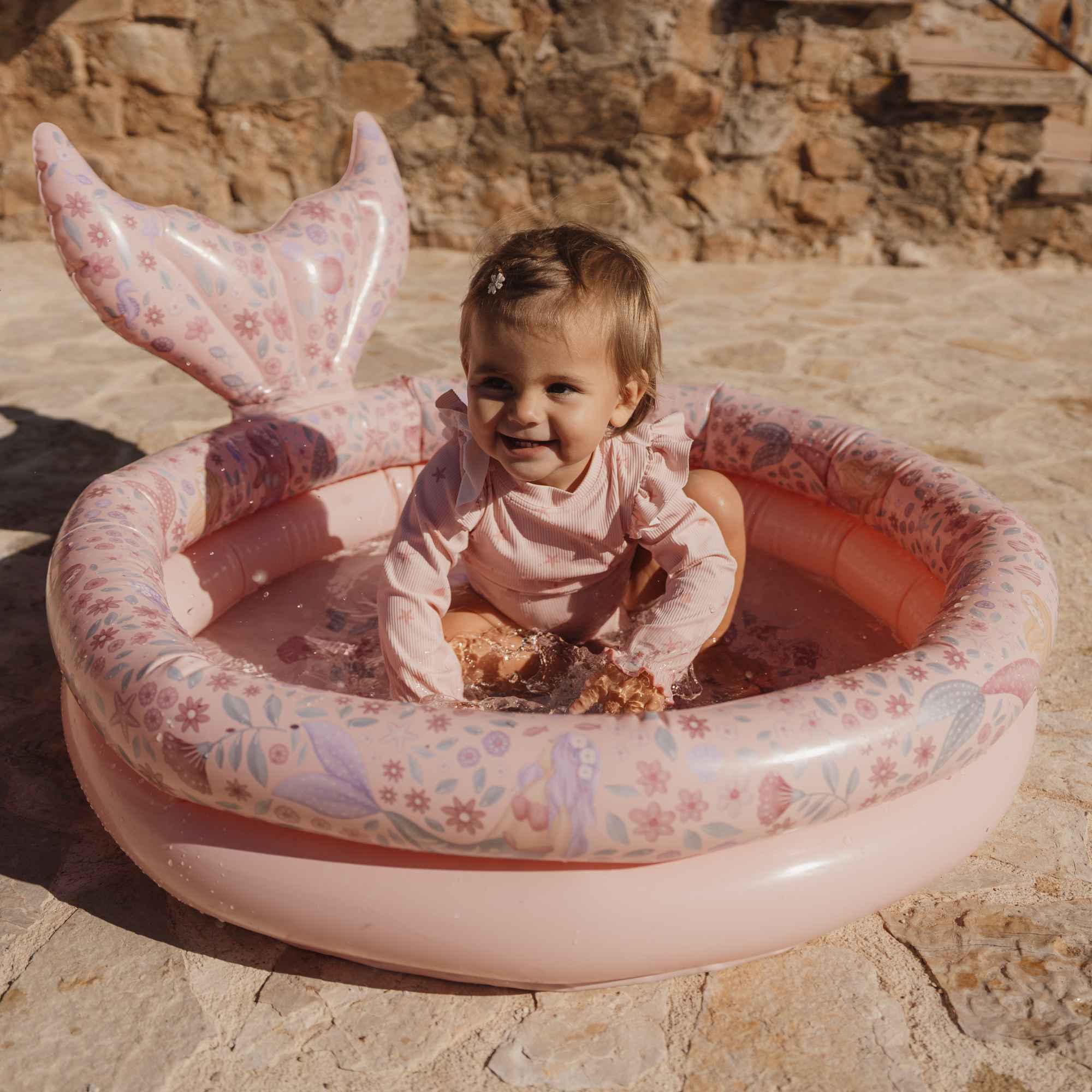 Little Dutch Dreamy Sirena piscina gonfiabile 80 cm rosa