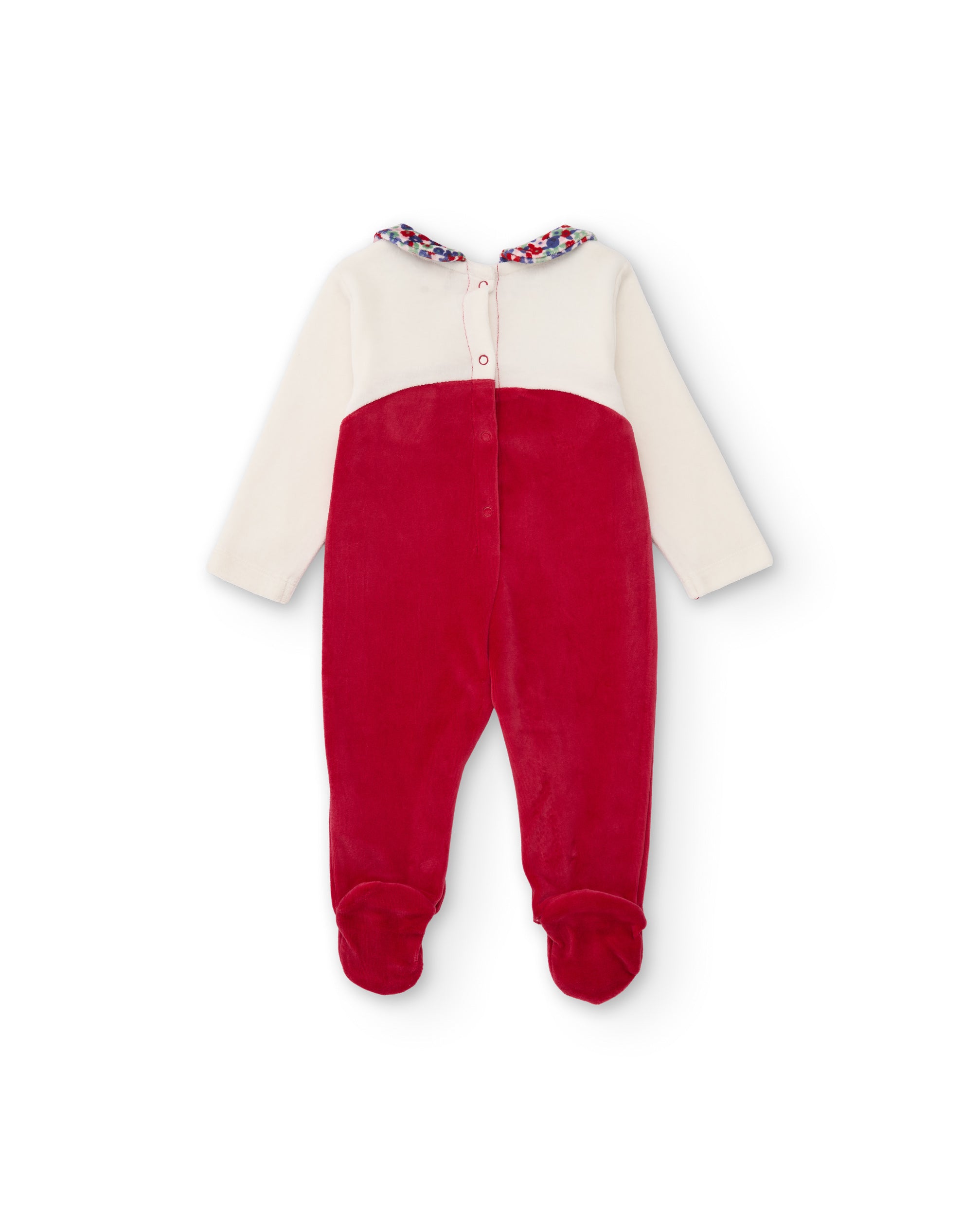 Tuc Tuc pagliaccetto neonata rosso ciniglia orso