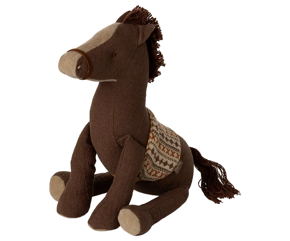 Maileg Pony Piccolo pupazzo in cotone marrone 17 cm
