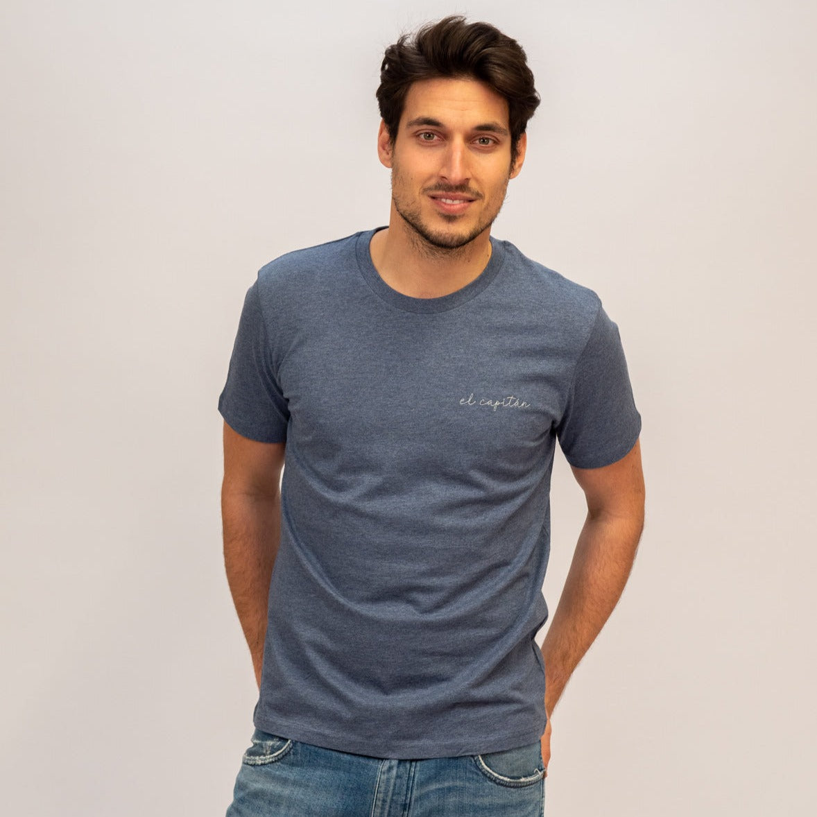 Ella and Rapha El Capitán t-shirt uomo blu cotone