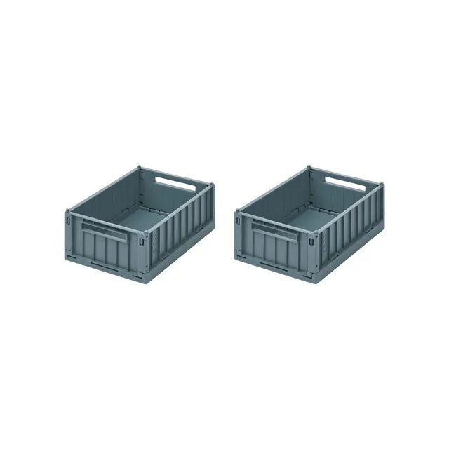 Liewood Weston S blu contenitori impilabili set 2 pz