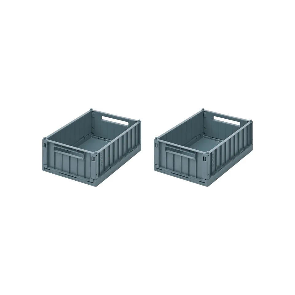 Liewood Weston S blu contenitori impilabili set 2 pz
