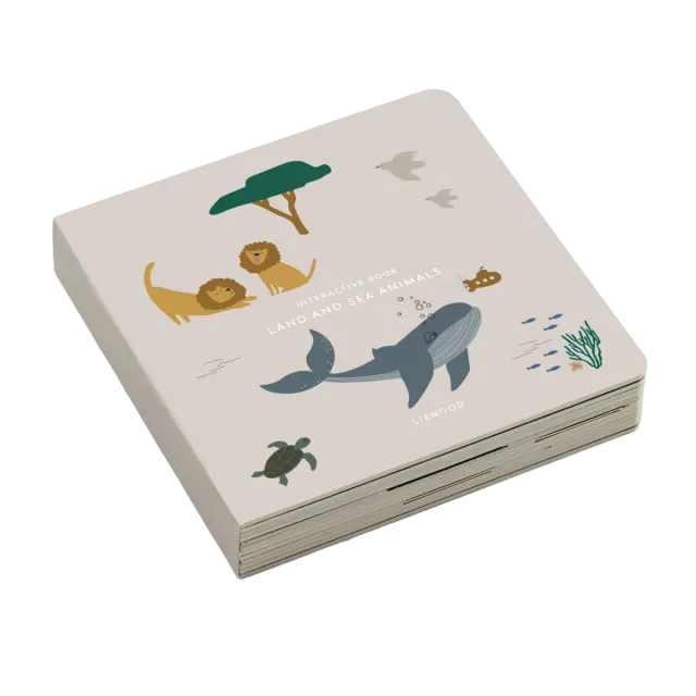 Liewood Animali libro cartonato interattivo 10 pagine