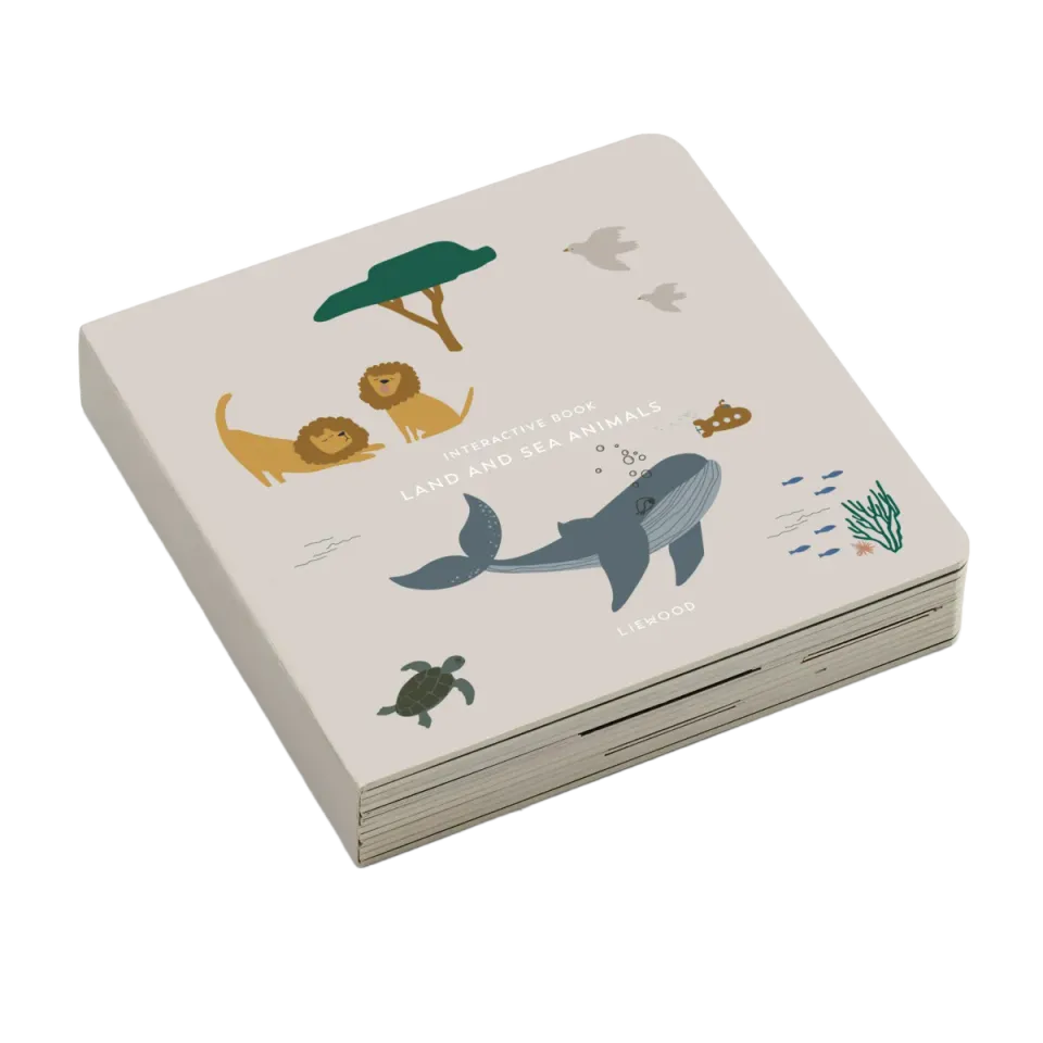 Liewood Animali libro cartonato interattivo 10 pagine