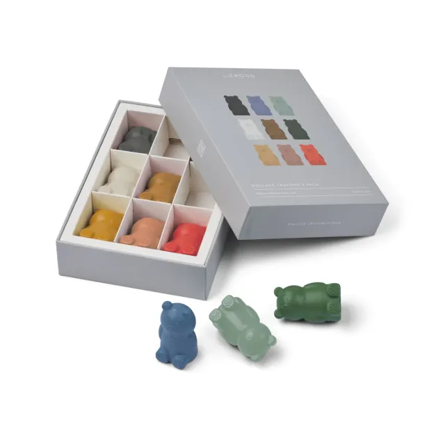 Liewood Wallace Mr Bear pastelli cera 9 pezzi