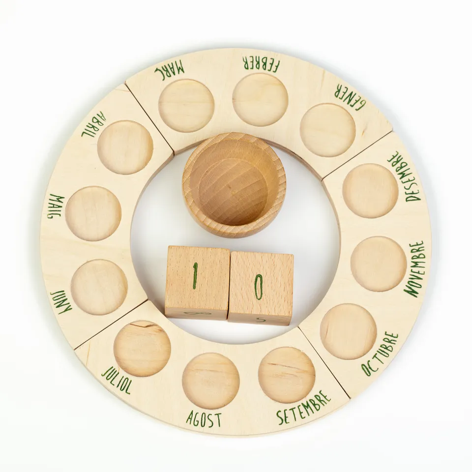 Grapat Calendario Perpetuo Italiano senza Nins calendario legno
