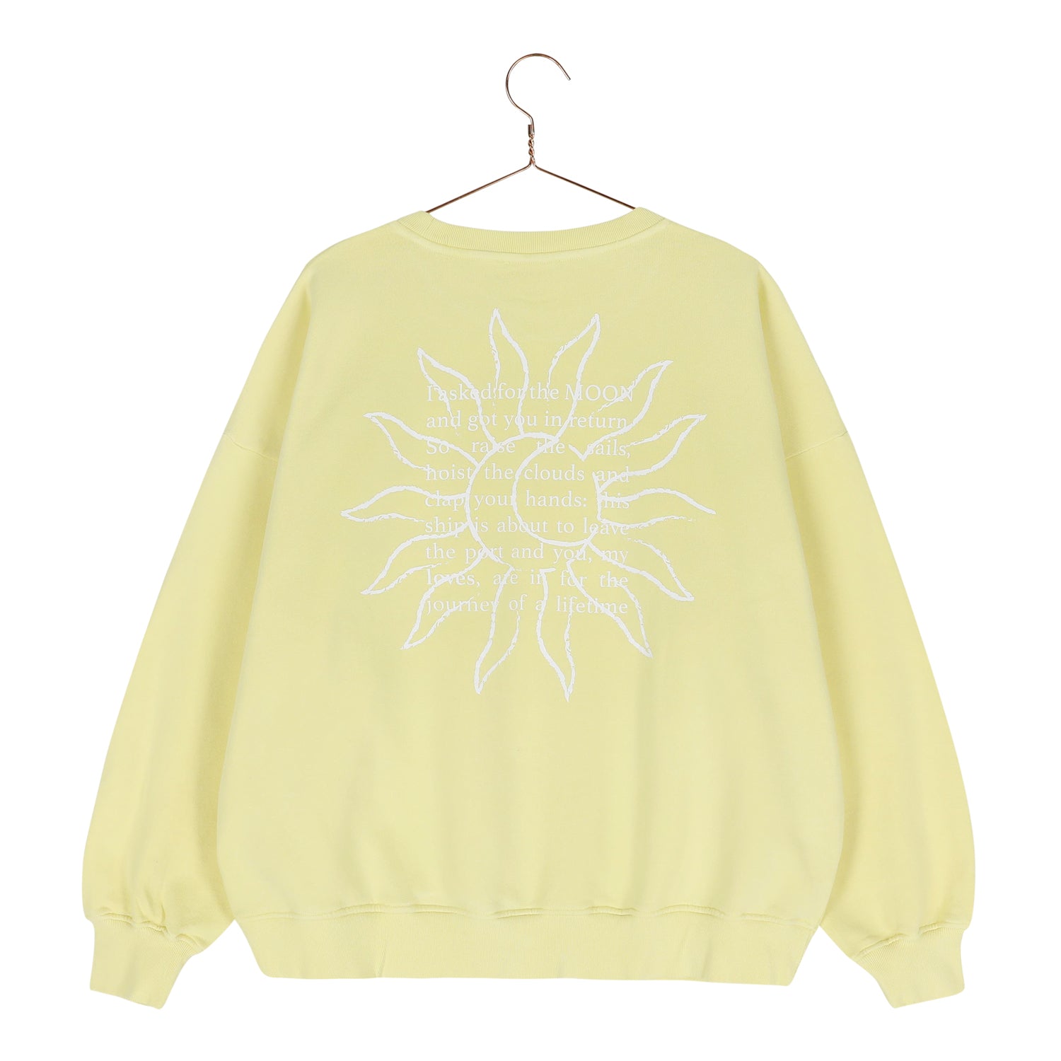 Ella and Rapha Sun Moments felpa donna gialla loose