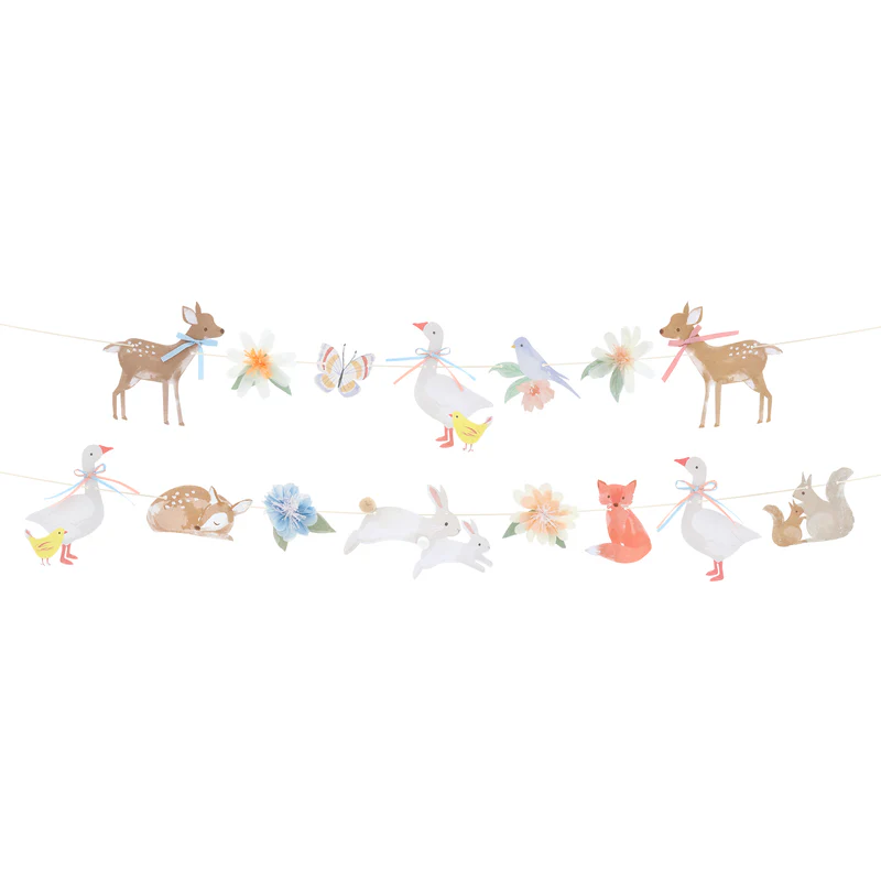 Meri Meri Little Animals ghirlanda carta 2 pz 1,7 m