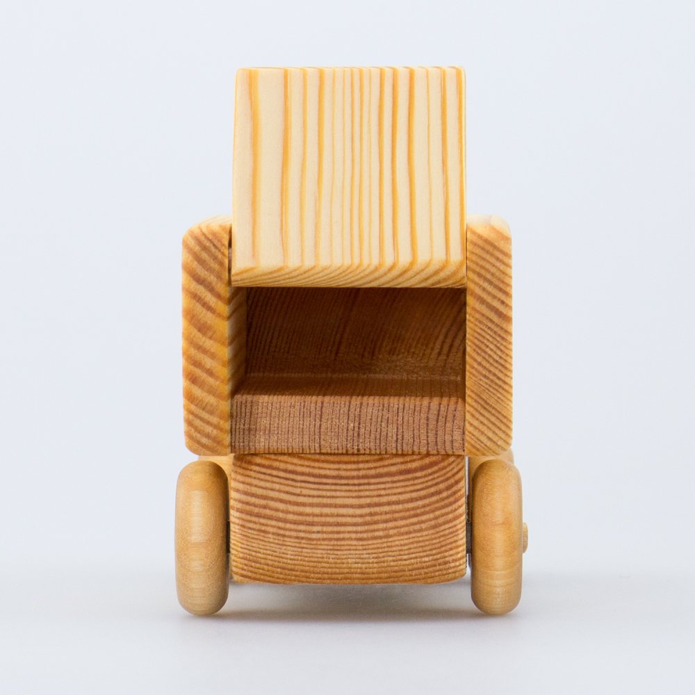 Drei Blatter Furgoncino Mini Auto in Legno con Cassone