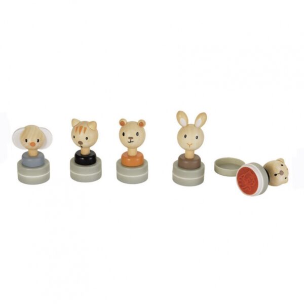 Egmont Toys Timbro in Legno Animali Assortiti 1 Pz