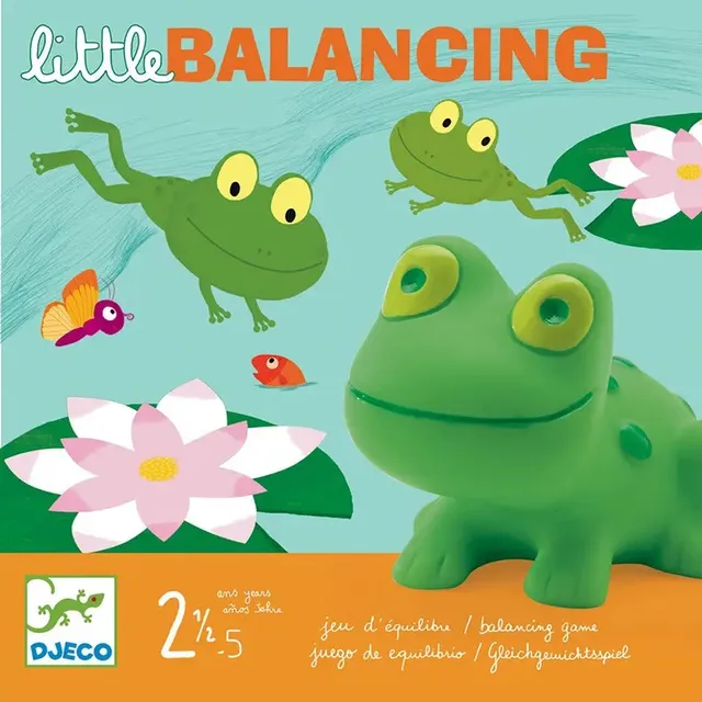 Djeco Little balancing gioco da tavolo equilibrio ranocchie 2-4 giocatori