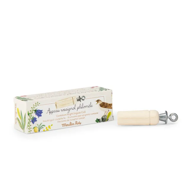 Moulin Roty Le Jardin richiamo usignolo legno 13 cm