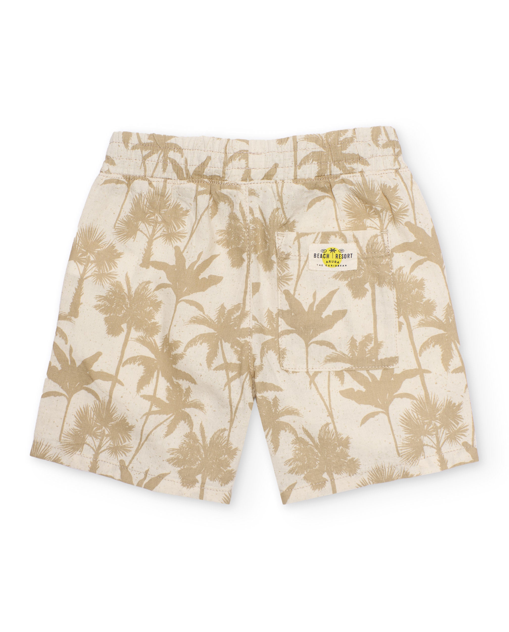 Tuc tuc bermuda bambino beige stampa palme