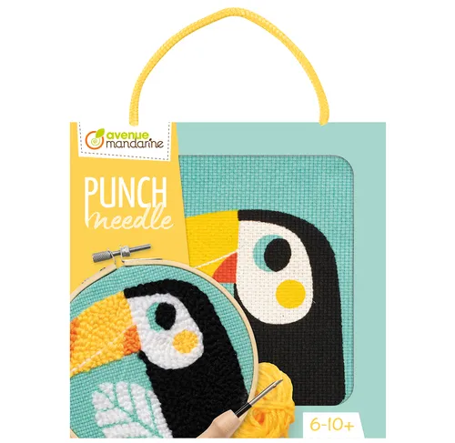 Avenue Mandarine Tucano kit punch needle dai 6 anni