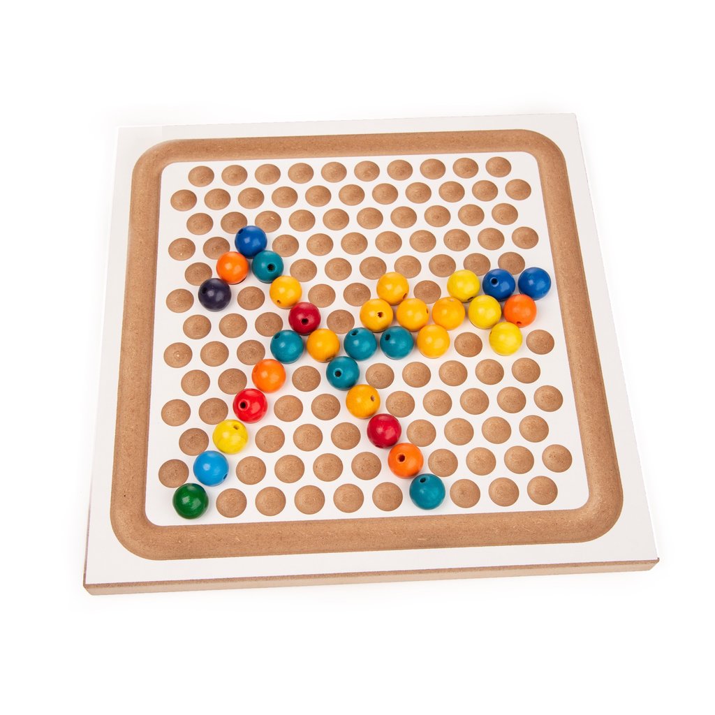 Bauspiel Tavola composizione e aritmetica 240 perle legno