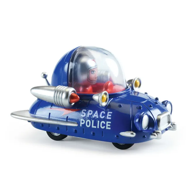 Djeco Crazy Motors Space Police mini auto metallo 12 cm