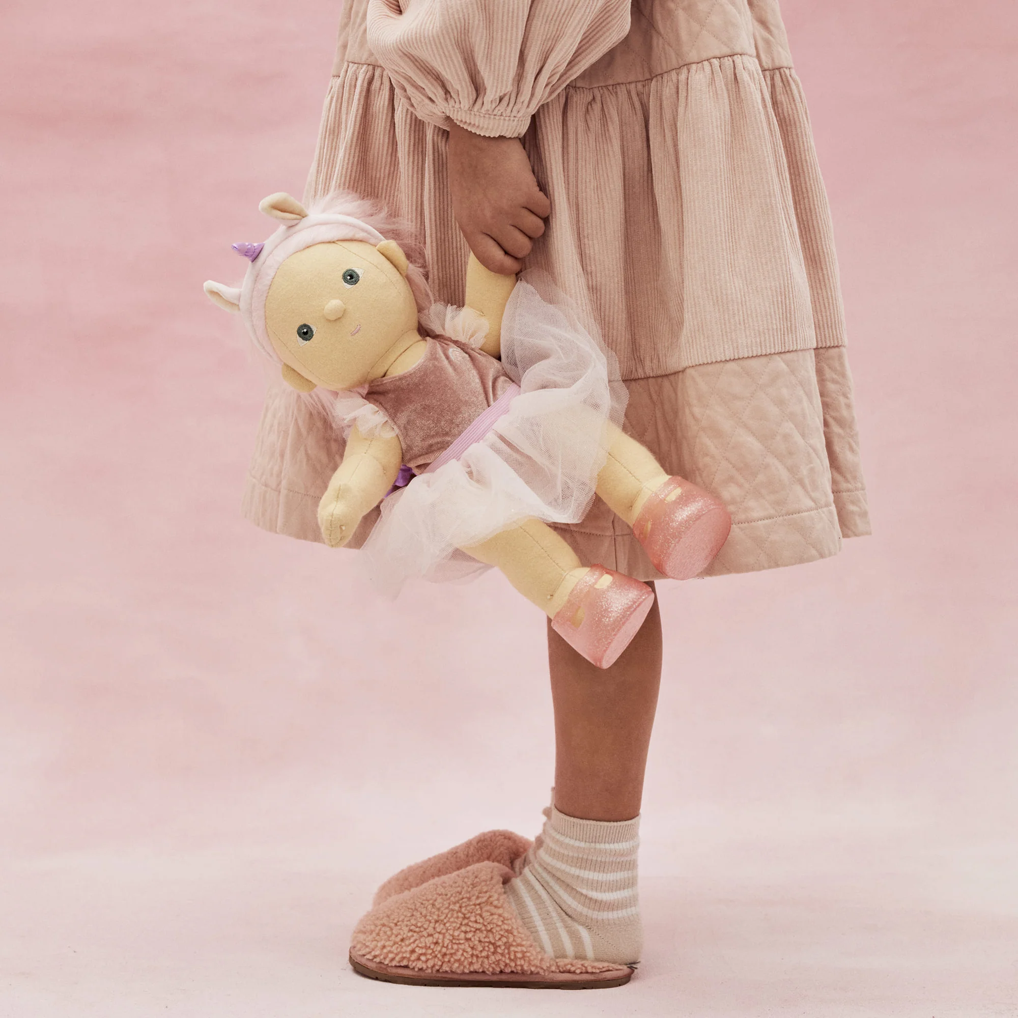 OlliElla Dinkum Dolls Pixie bambola in cotone unicorno