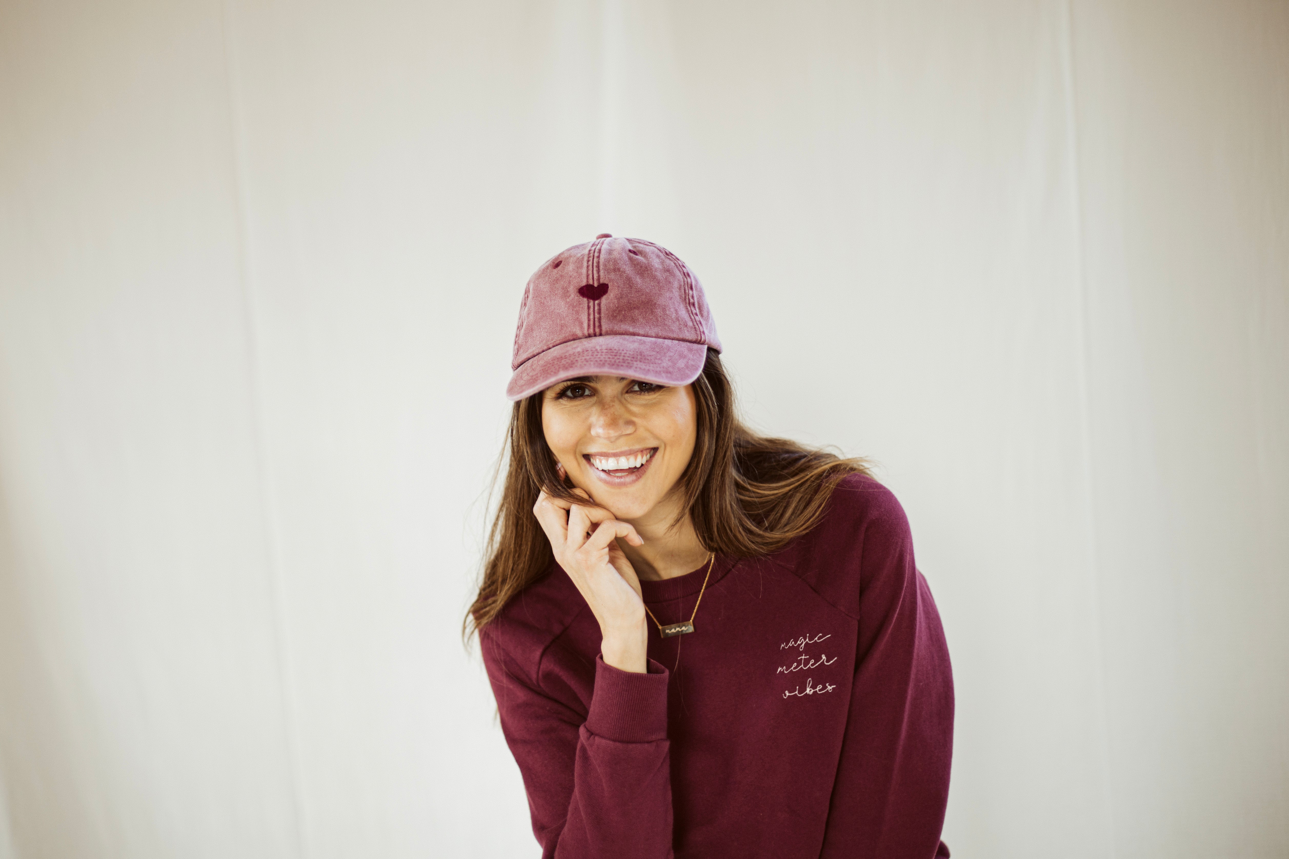 Ella and Rapha Meter felpa bordeaux classic fit cotone bio